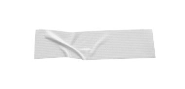 Beyaz arkaplanda izole edilmiş beyaz yapışkan bantlar