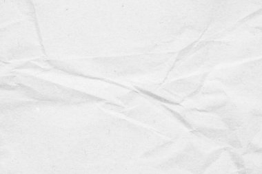 Abstract white crumpled and creased recycle paper texture background