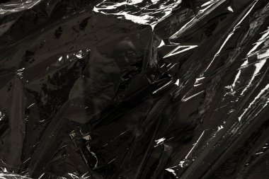 şeffaf plastik film ambalajı dokusu arkaplanı