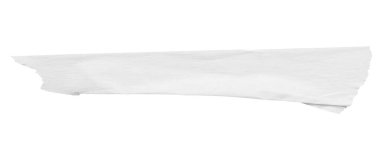 Beyaz arkaplanda izole edilmiş beyaz yapıştırıcı kağıt bant