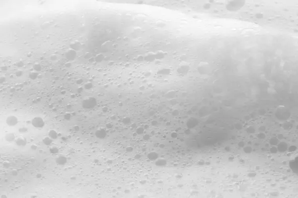 Abstract White Soap Foam Bubbles Texture Background Stock Photo