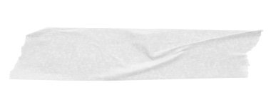 Beyaz arkaplanda izole edilmiş beyaz yapıştırıcı kağıt bant