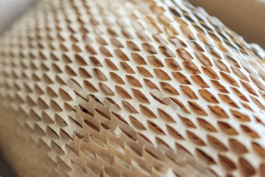 Ürün paketleme karton kutusu için çevre dostu kahverengi bal peteği paketi