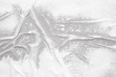 beyaz buruşmuş ve buruşmuş kağıt poster dokusu arkaplanı