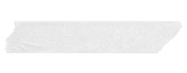 Beyaz arkaplanda izole edilmiş beyaz yapıştırıcı kağıt bant