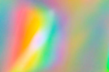 Abstract blur holographic rainbow foil iridescent background