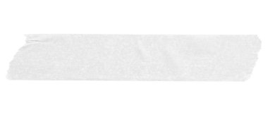 Beyaz arkaplanda izole edilmiş beyaz yapıştırıcı kağıt bant