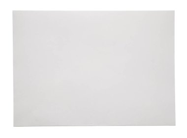 Beyaz arka plan üzerinde izole beyaz kağıt zarf