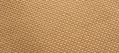 Kahverengi keten kumaş kumaş dokusu arkaplanı