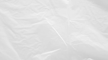 Beyaz şeffaf plastik torba dokusu arkaplanı
