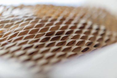 Ürün paketleme karton kutusu için çevre dostu kahverengi bal peteği paketi