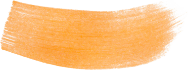 Turuncu fırça darbesi beyaz arkaplanda izole edildi