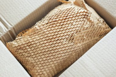 Ürün paketleme karton kutusu için çevre dostu kahverengi bal peteği paketi