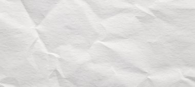 Abstract white crumpled and creased recycle paper texture background