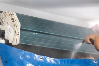 Su püskürtme ile klima temizleme hizmeti