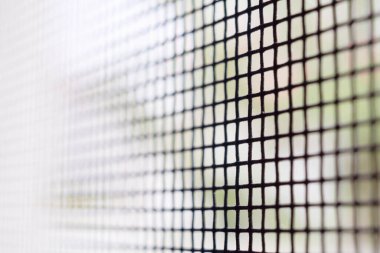 Evin penceresinde böceklere karşı sivrisinek ağı ekranı