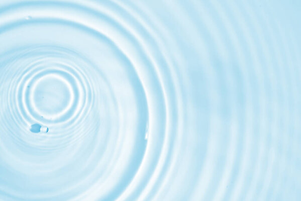 Abstract transparent water shadow surface texture natural ripple on blue background