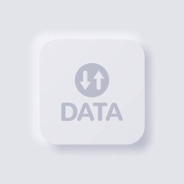 Kablosuz internet bağlantı simgesi, Beyaz Neumorfizm yumuşak Web tasarımı, Uygulama UI ve daha fazlası için UI Tasarımı, Düğme, Vektör.