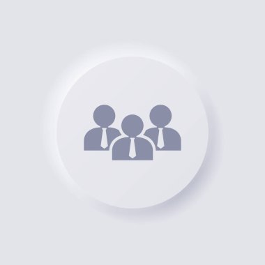 Web tasarımı, Uygulama Kullanıcı Arayüzü ve daha fazlası için Simge, Beyaz Neumorfizm yumuşak UI Tasarımı ve daha fazlası, Düğme, Vektör.