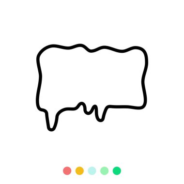 Konuşma balonları doğrusal vektör ögesi, metin balonu, vektör simgesi.