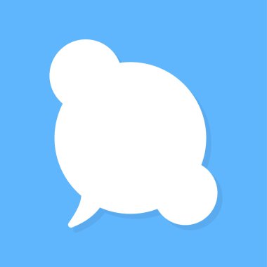 Konuşma balonları vektör ögesi, metin balonu, vektör simgesi.