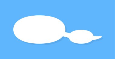 Konuşma balonları vektör ögesi, metin balonu, vektör simgesi.