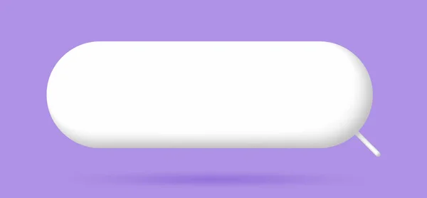 Elementos Burbuja Habla Blanca Sobre Fondo Púrpura Pálido Imagen Renderizado —  Fotos de Stock