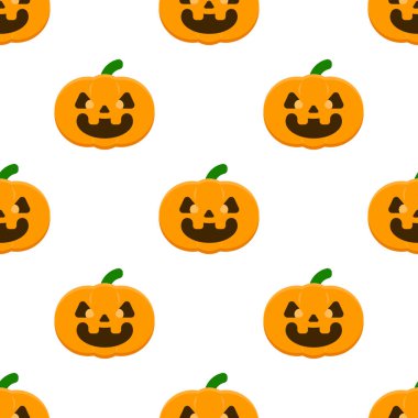 Çizgi film balkabağı desensiz arka plan.