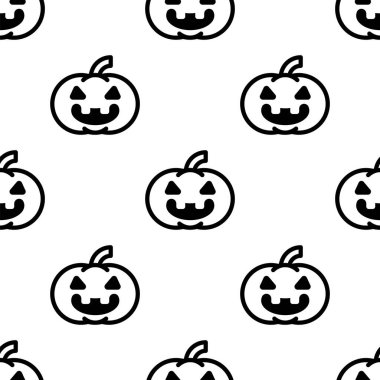 Çizgi film balkabağı desensiz arka plan.