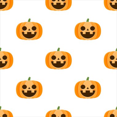 Cadılar Bayramı Balkabağı Dikişsiz desen arka plan.