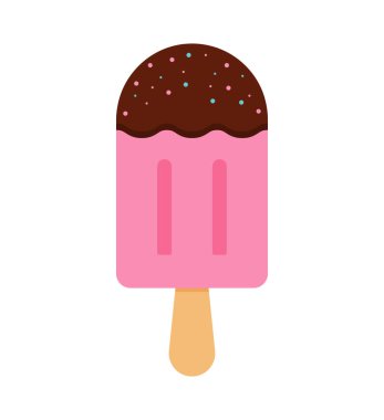 Beyaz arkaplanda buzlu şeker vektör ögesi.