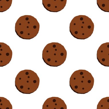 Beyaz arkaplanda çerezsiz desen.