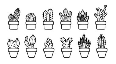 Çizgi film serisi Kaktüs 'ün karalaması, El Çizimi.