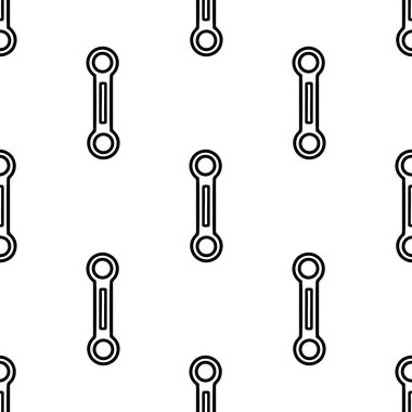 Çizgi film karalama yüzüğü anahtarının dikişsiz deseni.