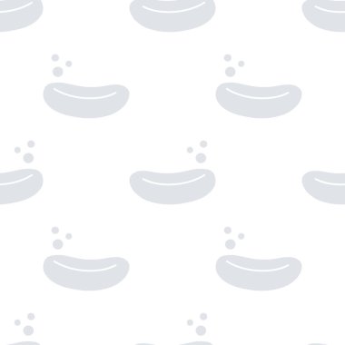 Soap cartoon seamless pattern, Vector.	