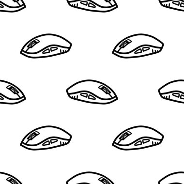 Çizgi film karalaması bilgisayar faresi kusursuz desen.