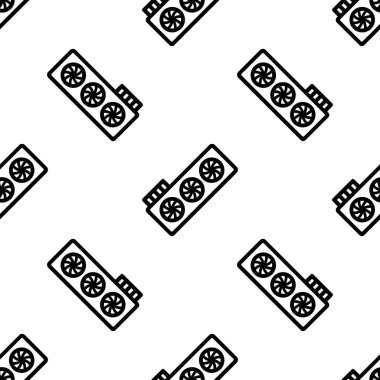 Çizgi film karalaması bilgisayar grafik kartı pürüzsüz desen.