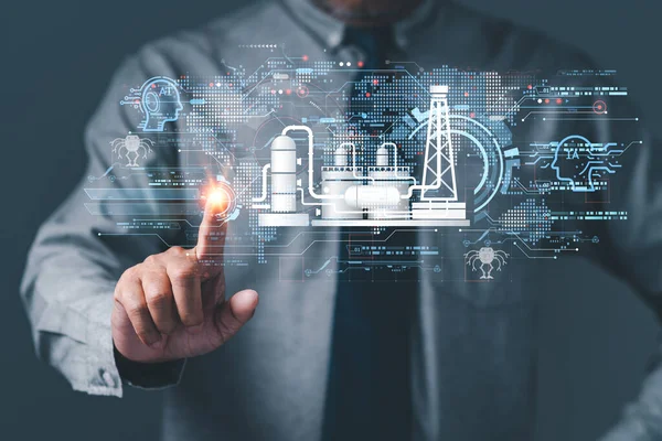 Dijital Dönüşüm, Endüstriyel IOT insanların Upskill Reskill 'e teknolojisidir. Küresel siber ağ kavramına Ai bağlantısı otomasyonu. Gelecekteki teknoloji tüm işleri 4.0, IIOT destekleyebilir.