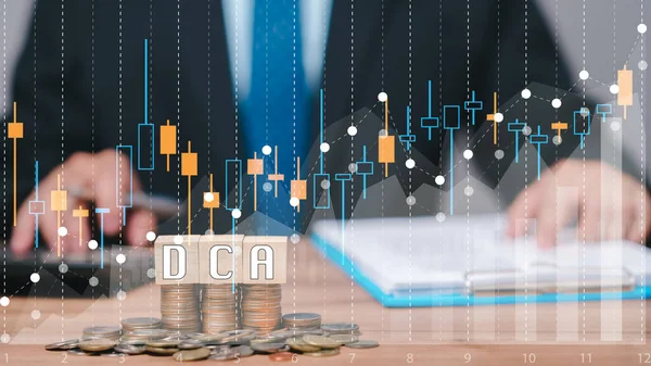 Implementing Dollar Cost Averaging (DCA) in investment, individuals steadily contribute funds over time, promoting financial growth and mitigating impact of market volatility for long-term savings