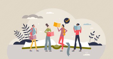 Okul ya da üniversite çeşitliliği olarak çok kültürlü eğitim küçük insan konsepti. Arkadaşlık öğrenci grubu temsilciliğinde çeşitli kültürler ve ırksal kimlikler. Edebiyattan bilgi öğrenme