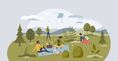 Minimalist yaşam tarzı, basit yaşam tarzı, uyum içinde küçük insan konsepti. Gerçek değer armoni vektörü çizimi olarak tasasız, barışçıl felsefesi olan insanlar. Birlikte zaman geçirerek stresi azalt..