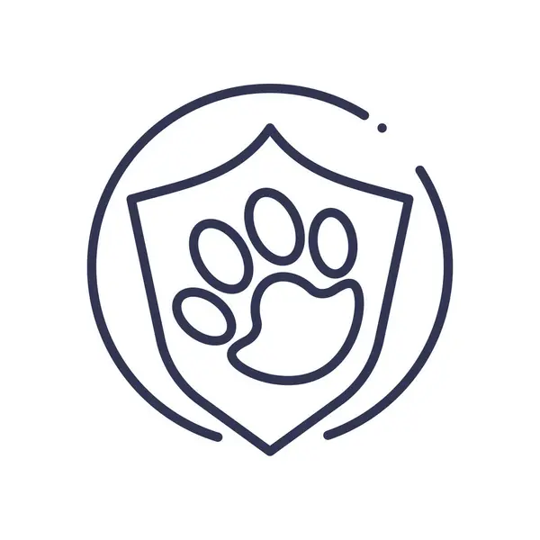 Animal Protection Security Icon — Stock Vector