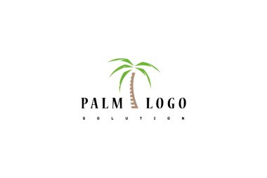 Template logo design solution with palm sign