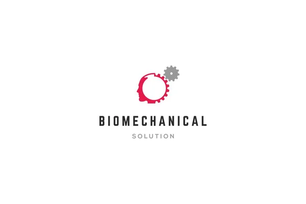 Vorlage Minimalistische Logo Design Lösung Für Biomechanische Unternehmen Oder Organisationen — Stockvektor