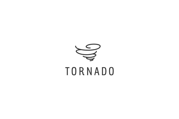 Tornado şablonu basit minimalist logo tasarımı çözümü