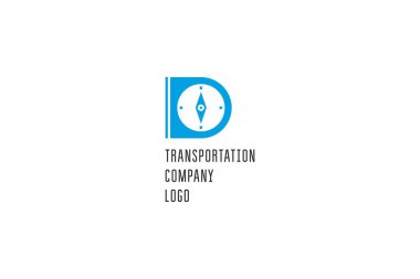 Template logo design solution for transportation company or corporation clipart