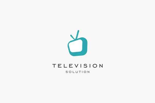 stock vector Template logo design solution for tv-channel