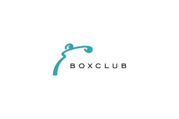 stock vector Template logo design solution for box club