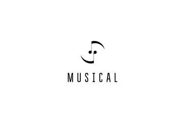 Template logo design solution for music band, or musical instrument industry clipart