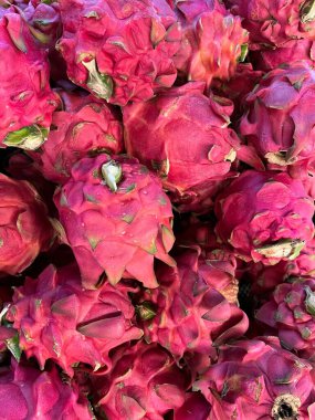 fresh fruit on display and ready for sale in the shop. Yields from fruit farmers. apples, melons, grapes, watermelon, avocados, guavas, grape. fresh fruit background ready to be used as design mockup.